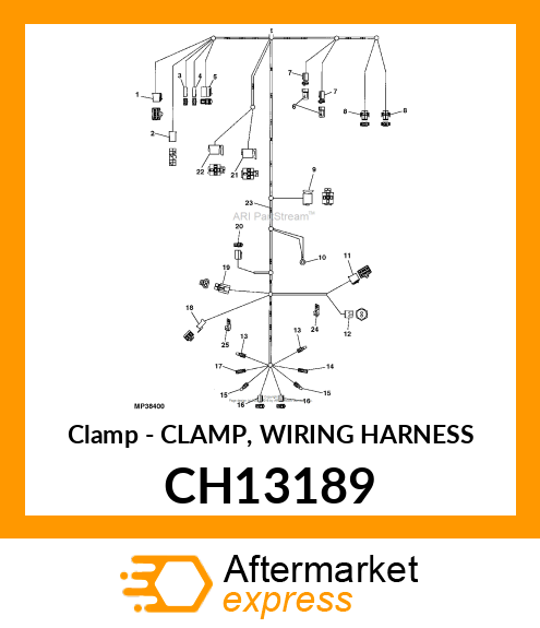 CLAMP, WIRING HARNESS CH13189