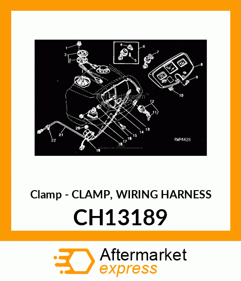 CLAMP, WIRING HARNESS CH13189