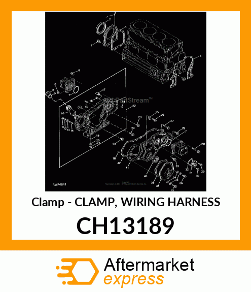 CLAMP, WIRING HARNESS CH13189