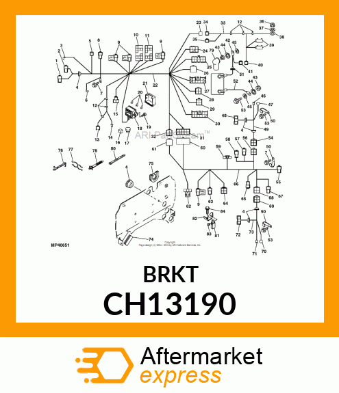 CLAMP, WIRING HARNESS CH13190