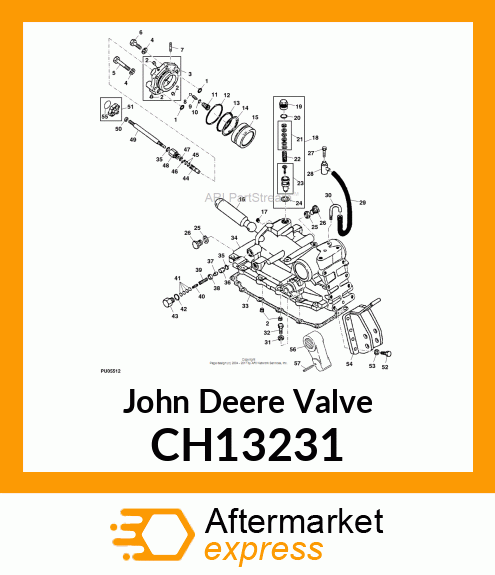 VALVE AND SEAT, RELIEF CH13231