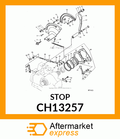 Stop - STOPPER, LEVER CH13257