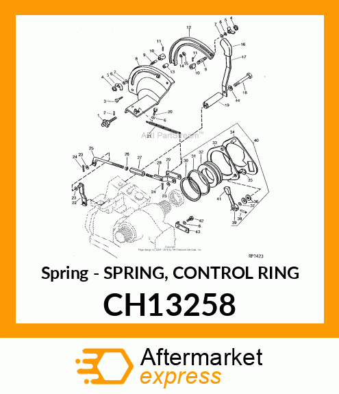 Spring - SPRING, CONTROL RING CH13258