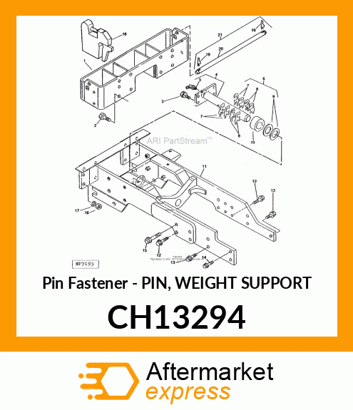 Pin Fastener - PIN, WEIGHT SUPPORT CH13294