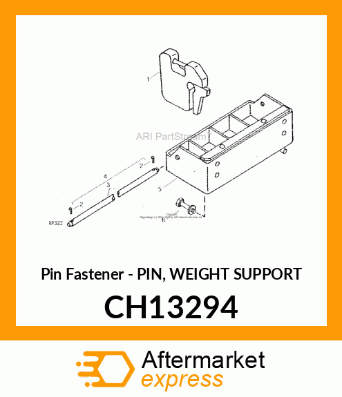 Pin Fastener - PIN, WEIGHT SUPPORT CH13294