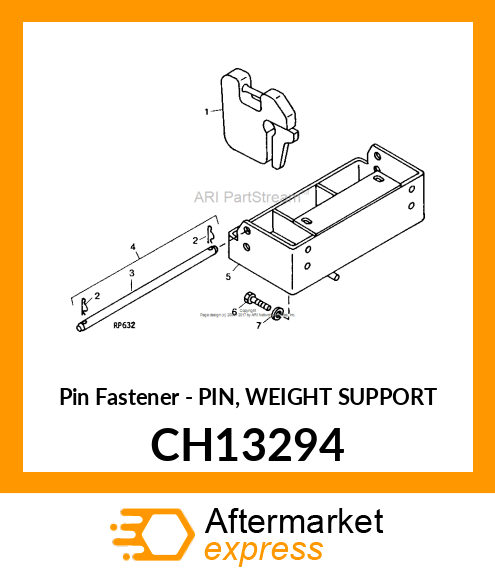 Pin Fastener - PIN, WEIGHT SUPPORT CH13294