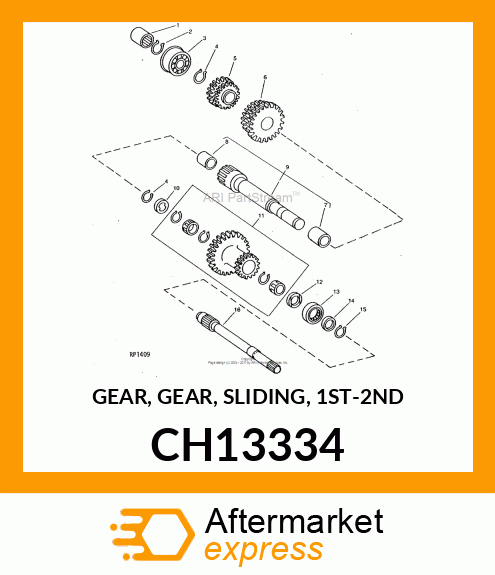 GEAR, GEAR, SLIDING, 1ST CH13334