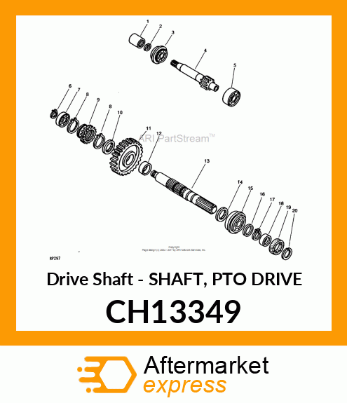 Drive Shaft - SHAFT, PTO DRIVE CH13349