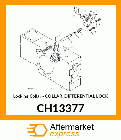 Locking Collar - COLLAR, DIFFERENTIAL LOCK CH13377