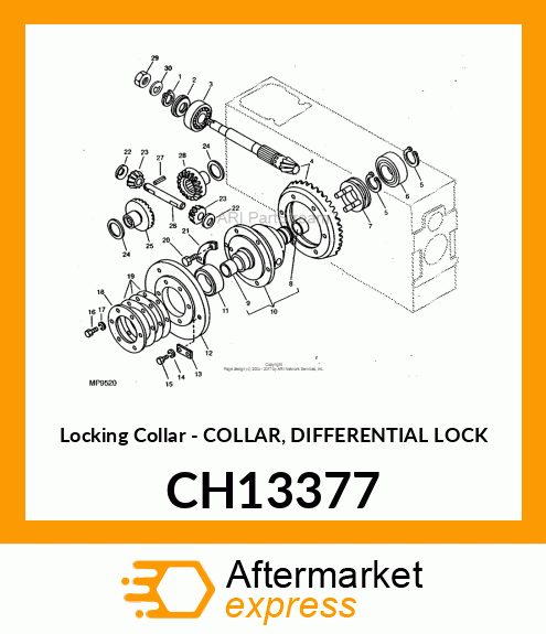 Locking Collar - COLLAR, DIFFERENTIAL LOCK CH13377