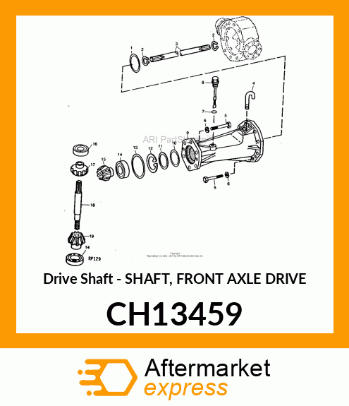 Drive Shaft - SHAFT, FRONT AXLE DRIVE CH13459