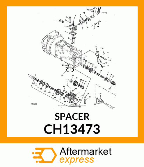 Spacer - SPACER, IDLE GEAR CH13473