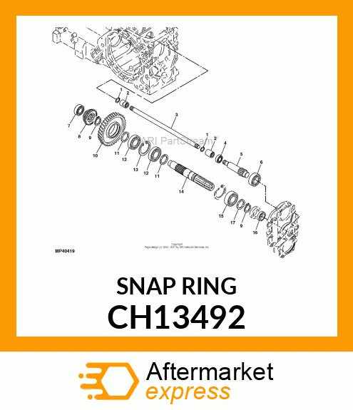 SNAP RING, RING, RETAINING CH13492