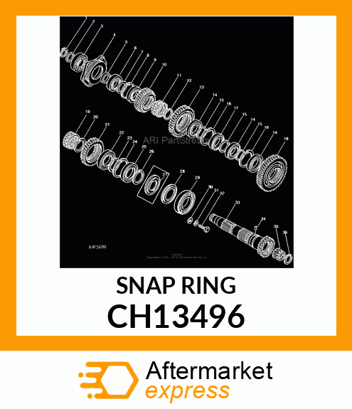 Snap Ring - RING, RETAINING CH13496