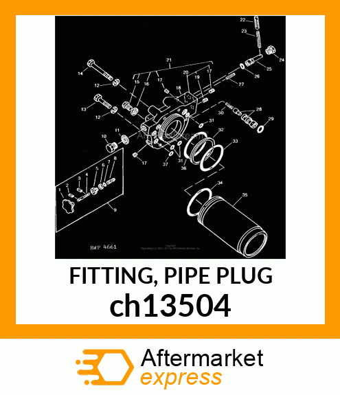 FITTING, PIPE PLUG ch13504