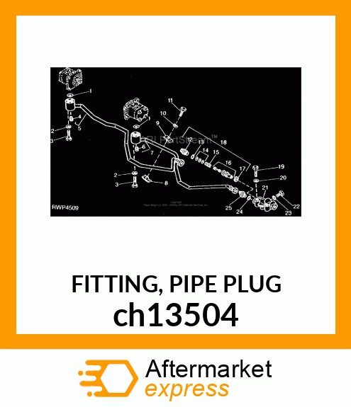 FITTING, PIPE PLUG ch13504