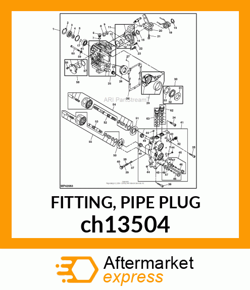 FITTING, PIPE PLUG ch13504