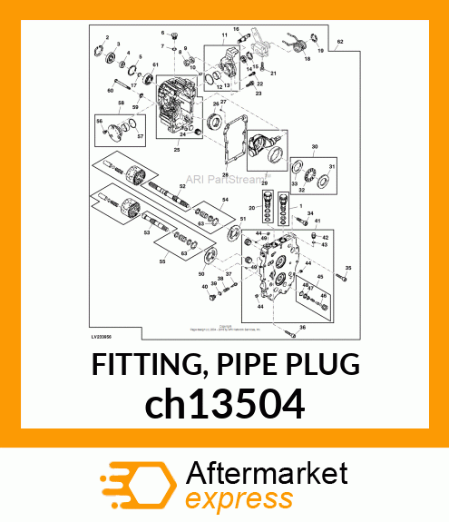 FITTING, PIPE PLUG ch13504