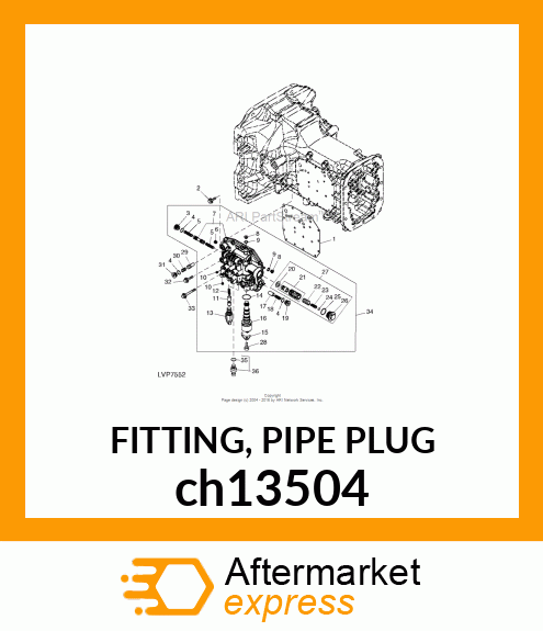 FITTING, PIPE PLUG ch13504