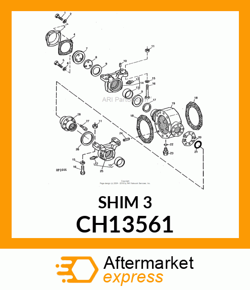 Set Shim Mfwd Center Gear CH13561