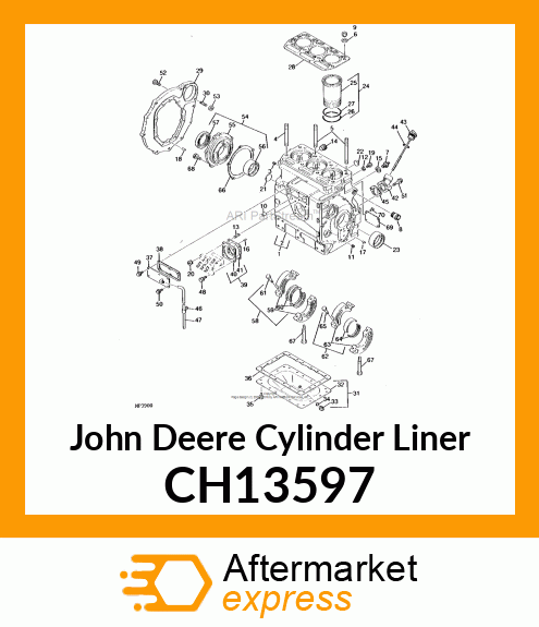 LINER ASSY, FOR SERVICE FOR 3T80J CH13597