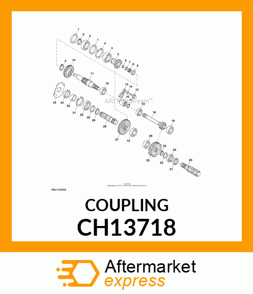 Splined Coupling CH13718
