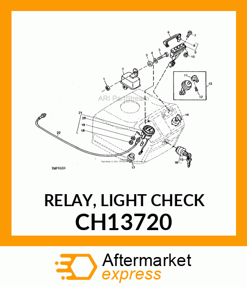 RELAY, LIGHT CHECK CH13720
