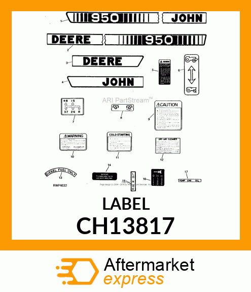 Label CH13817