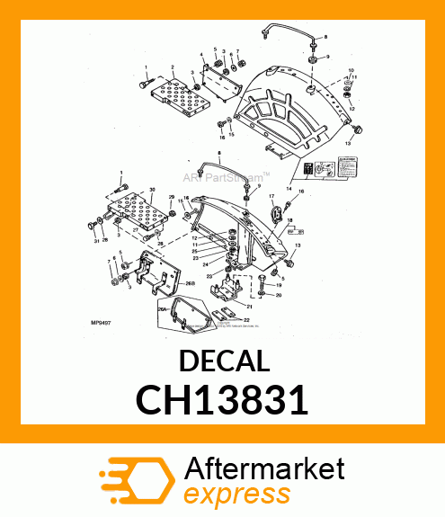 Label - LABEL, POSITION DRAFT SWITCHING CH13831