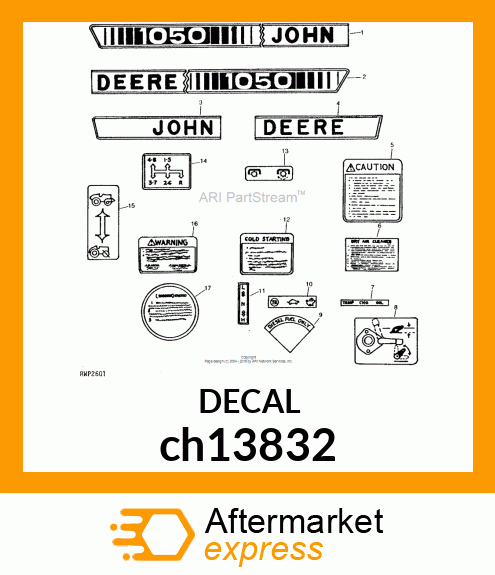 LABEL, LABEL, "DIESEL FUEL ONLY" ch13832