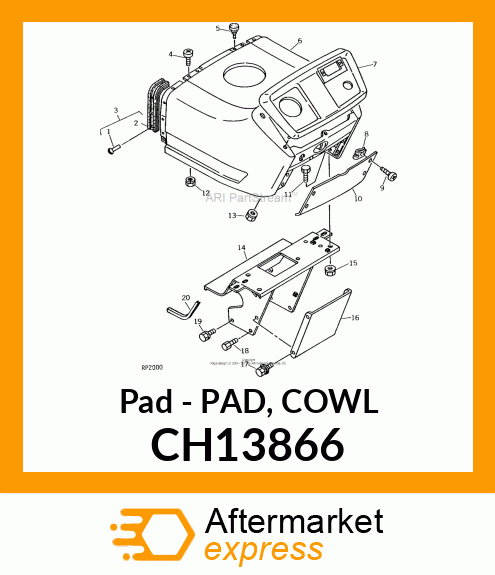 Pad - PAD, COWL CH13866