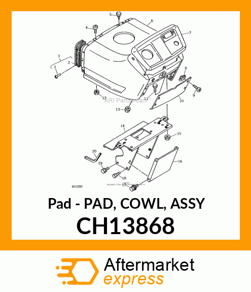 Pad - PAD, COWL, ASSY CH13868