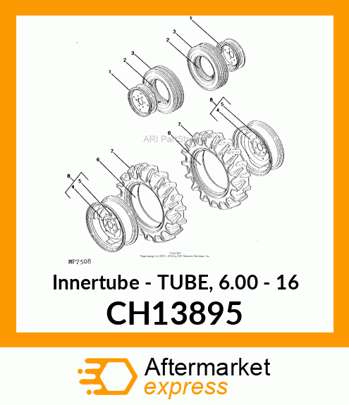 Tube 6.00 16 CH13895