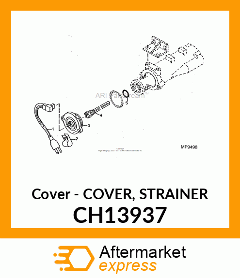 Cover - COVER, STRAINER CH13937