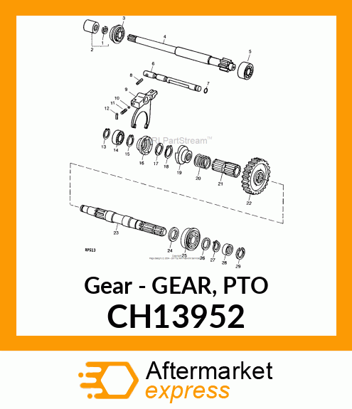 Gear - GEAR, PTO CH13952