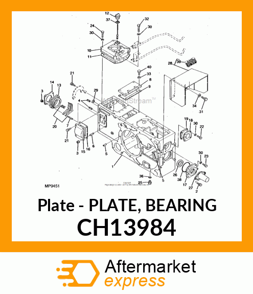 Plate - PLATE, BEARING CH13984