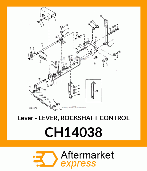 Lever - LEVER, ROCKSHAFT CONTROL CH14038