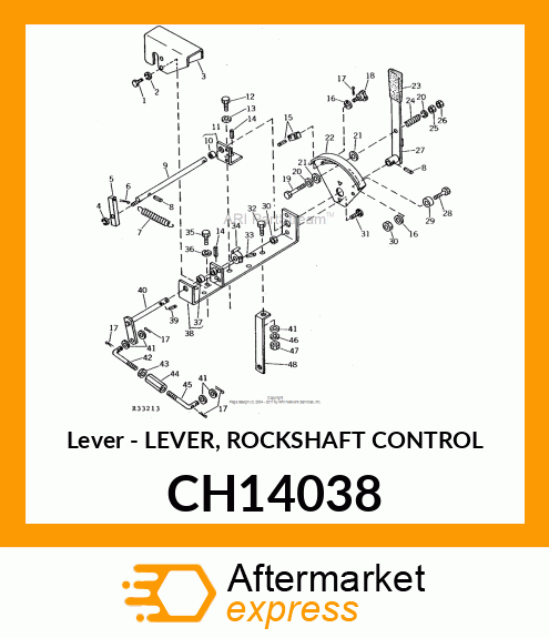 Lever - LEVER, ROCKSHAFT CONTROL CH14038