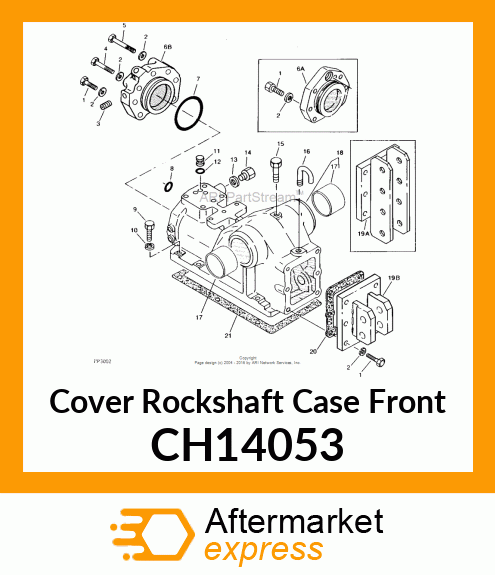 Cover Rockshaft Case Front CH14053