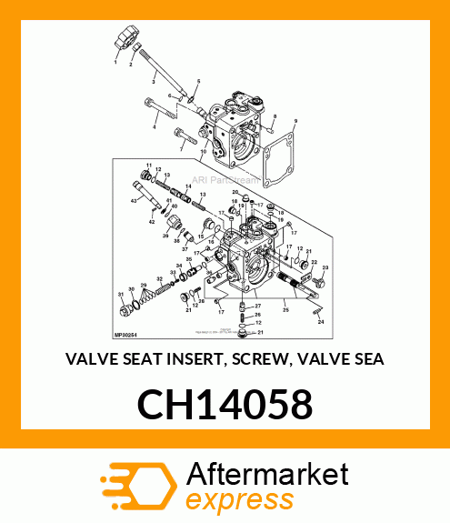VALVE SEAT INSERT, SCREW, VALVE SEA CH14058