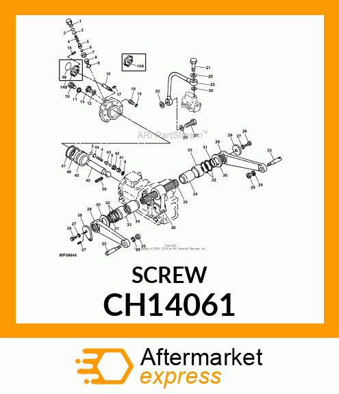 Screw - SHAFT, STOP VALVE CH14061