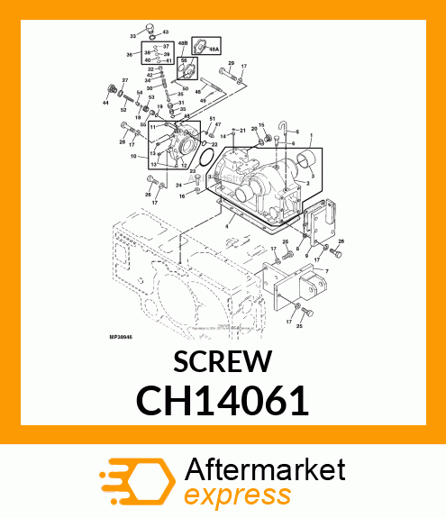 Screw - SHAFT, STOP VALVE CH14061