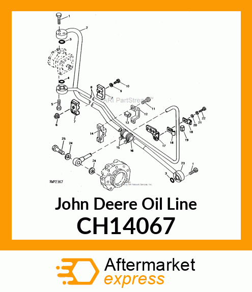 OIL LINE, LINE, PRESSURE, ASSY CH14067