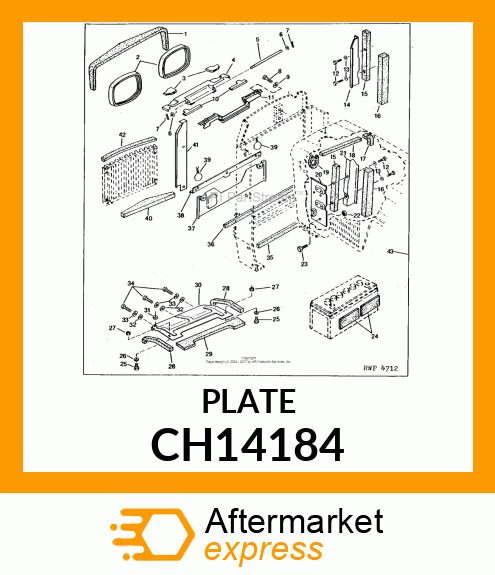 Support Hood Rh CH14184