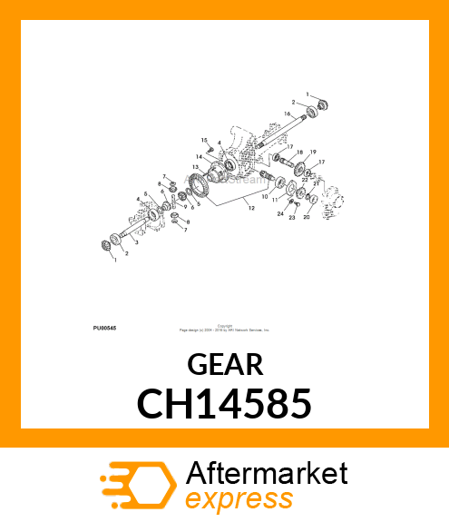 GEAR, GEAR,DIFFERENTIAL (T=14) CH14585