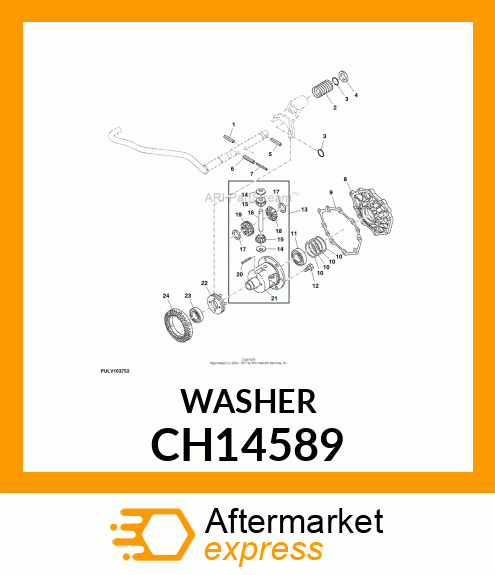 WASHER, WASHER,PINION,DIFFERENTIAL CH14589