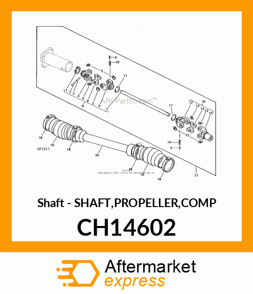 Shaft - SHAFT,PROPELLER,COMP CH14602