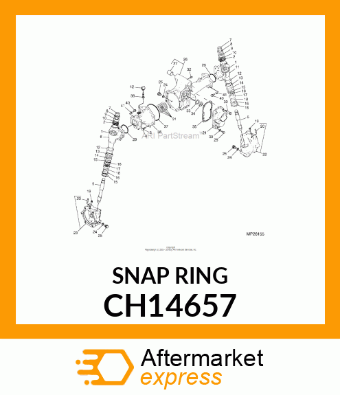 SNAP RING, RING,RETAINING CH14657