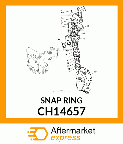 SNAP RING, RING,RETAINING CH14657