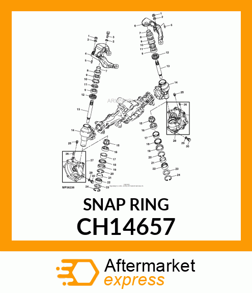 SNAP RING, RING,RETAINING CH14657